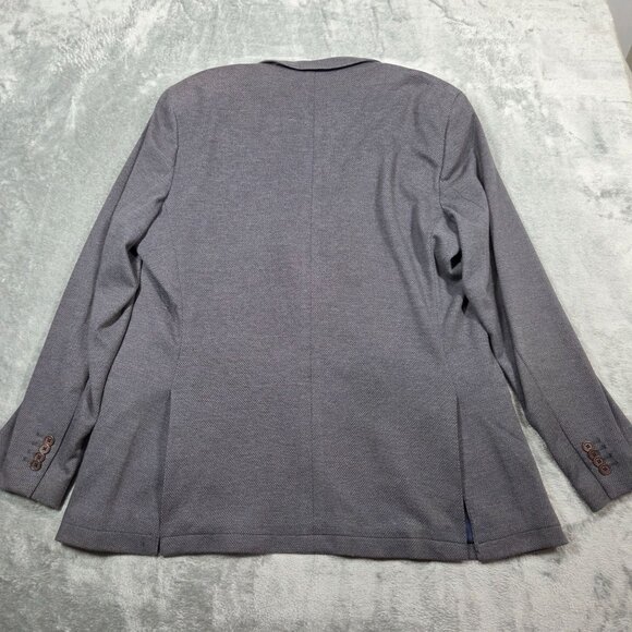 El Ganso Sport Coat Mens 48 Gray Microdot Unstructured Preppy Blazer Jacket - Picture 9 of 14